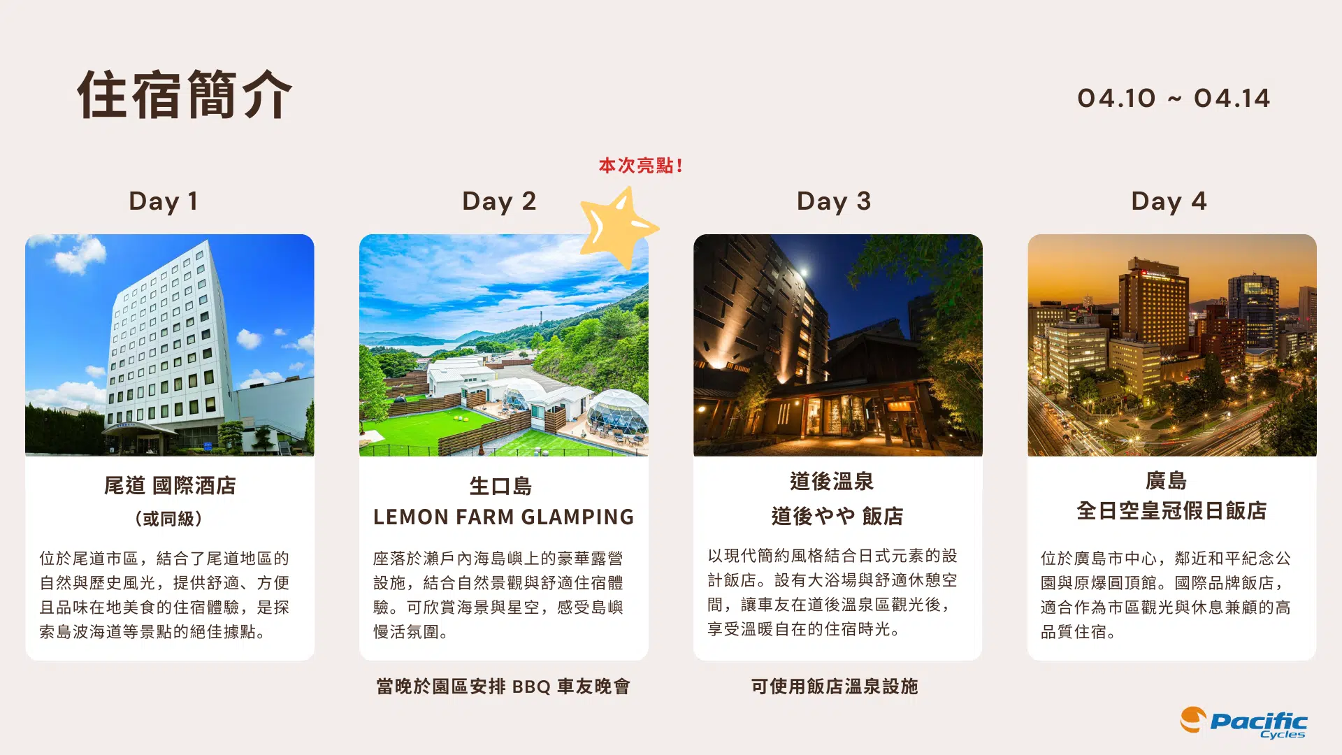 太平洋小折趣 | 廣島·島波海道5日騎旅 太平洋小折趣 | 廣島·島波海道5日騎旅