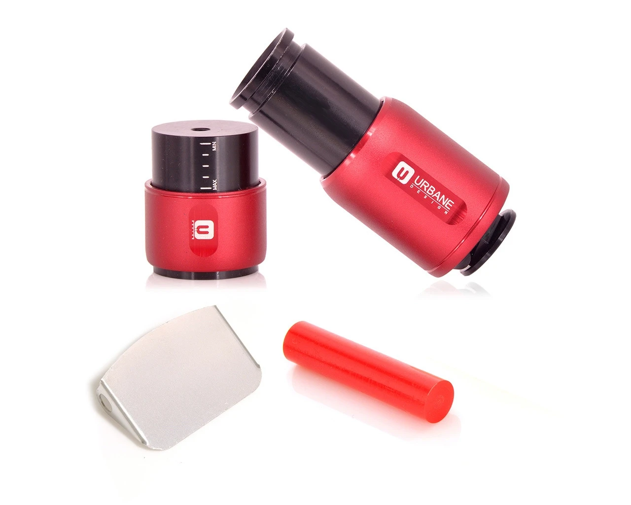 U DESIGN BIRDY F & R Suspension Set-red_black