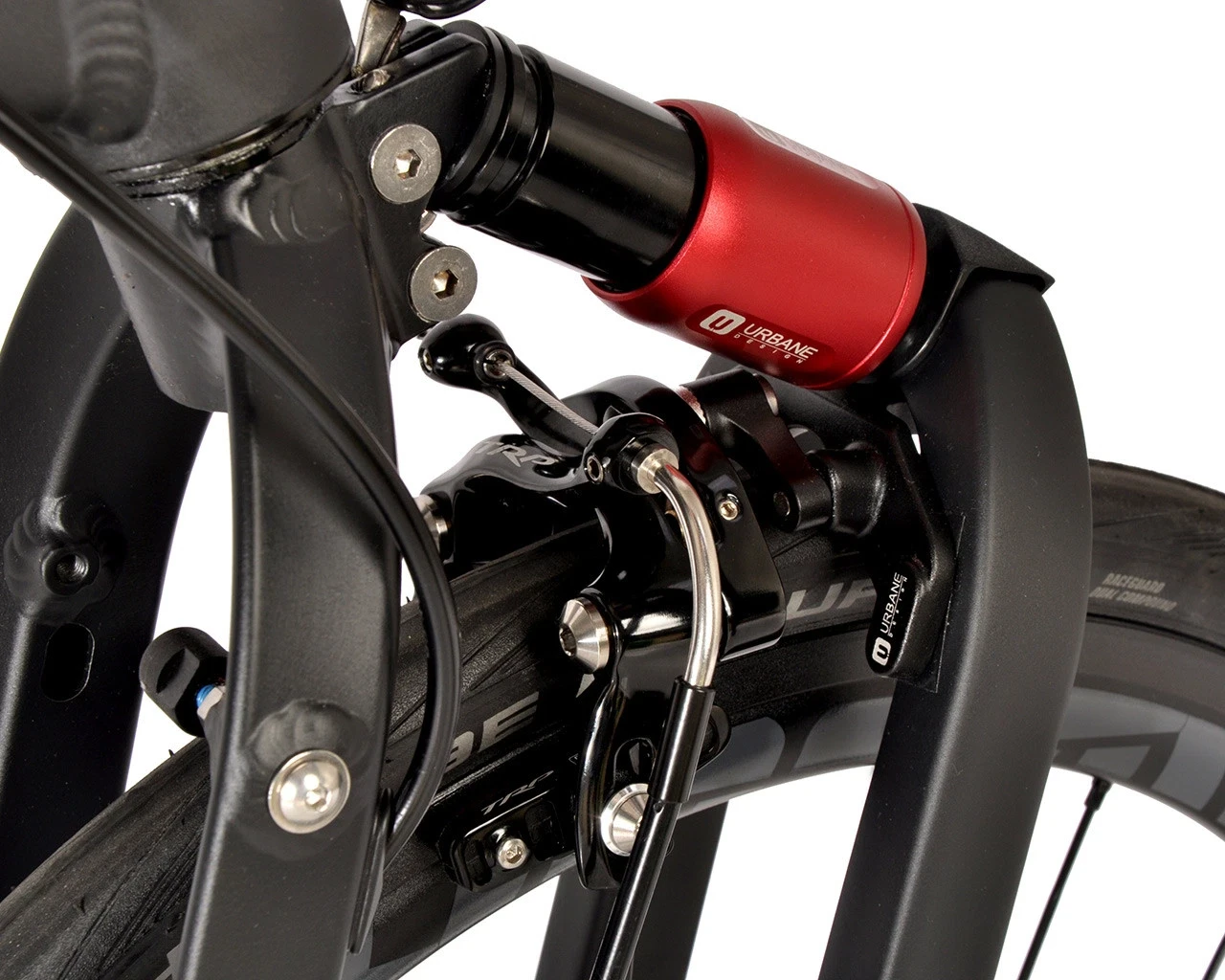 U DESIGN BIRDY F & R Suspension Set-red_black