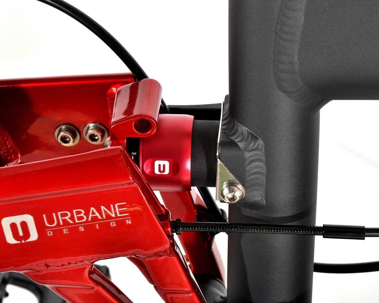 U DESIGN BIRDY F & R Suspension Set-red_black