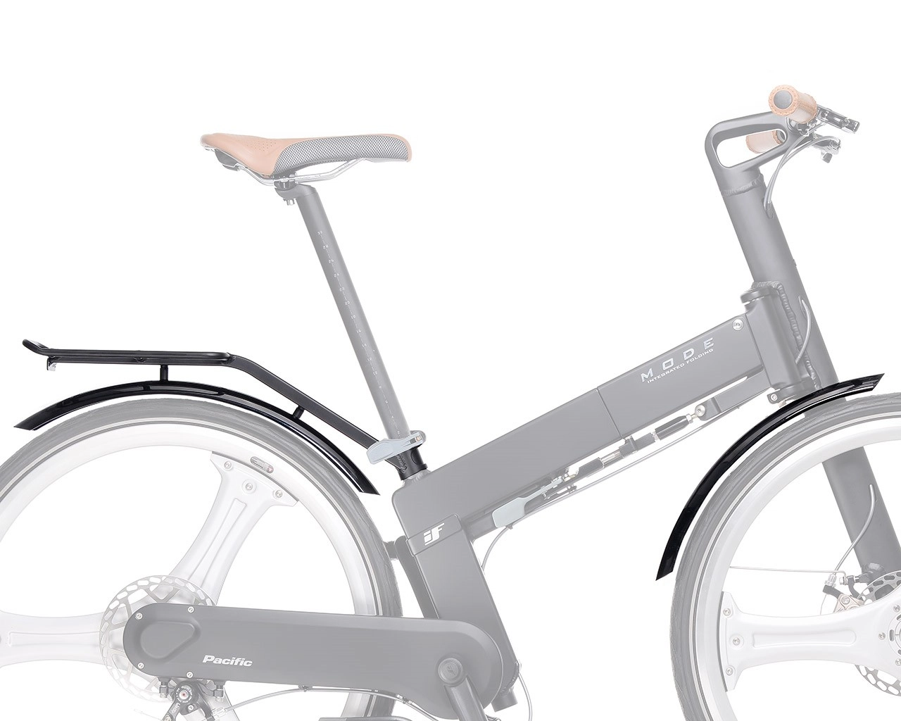 IF MODE F/R Mudguard With Rear Carrier Set-P000134
