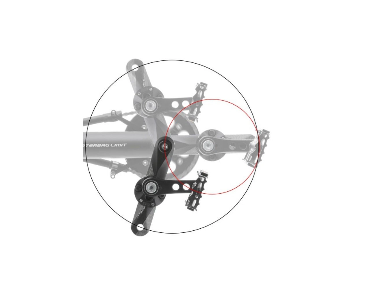 HASE TRIGO Pendulum Pedal with angle compensation(one side)